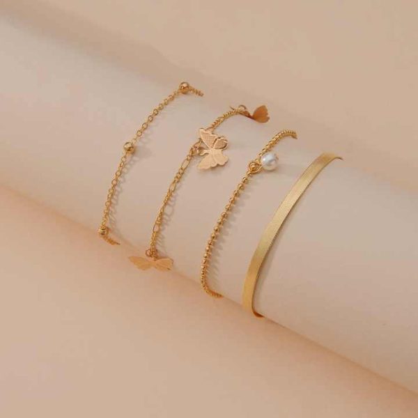 Wholesale High Quality Anklet Jewelry Gold Plated Beach Set for Women