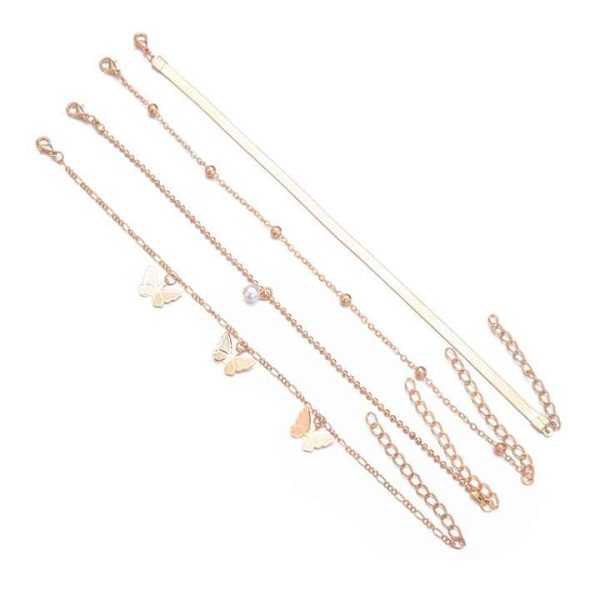 Wholesale High Quality Anklet Jewelry Gold Plated Beach Set for Women