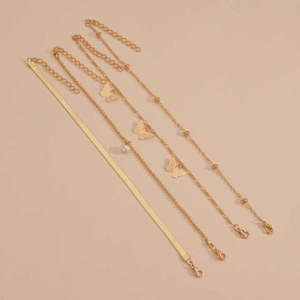 Wholesale High Quality Anklet Jewelry Gold Plated Beach Set for Women