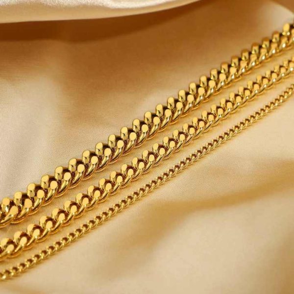 Fashion Anklet INS Explosion Style Hip-hop Personality Cuban Anklet Female 316L Stainless Steel Anklet Set Jewelry 2025