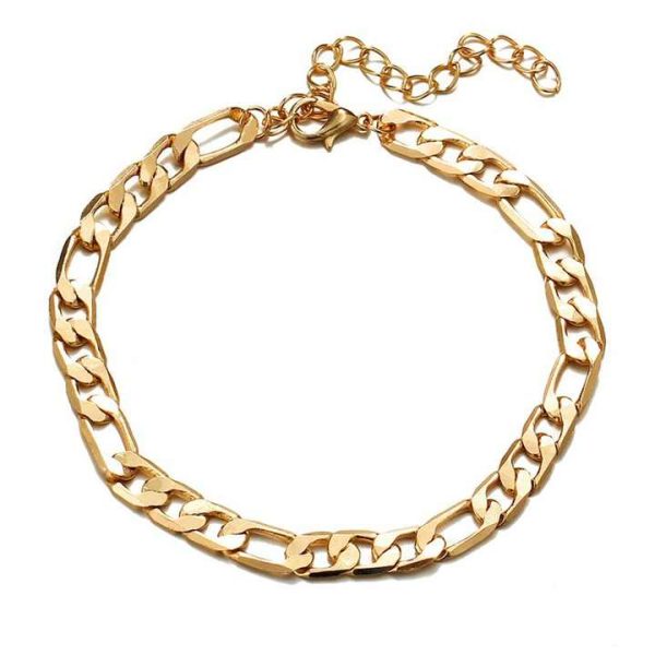 Stainless Steel Anklets for Women 4mm Punk Figaro Chain Anklet for Men Women Charm Fashion Beach Accessories Foot Jewelry Gift