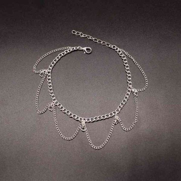 Waterproof Non Tarnish Cuban Link Sets Anklets for Women Exquisite Stainless Steel Weight Anklet Wholesale