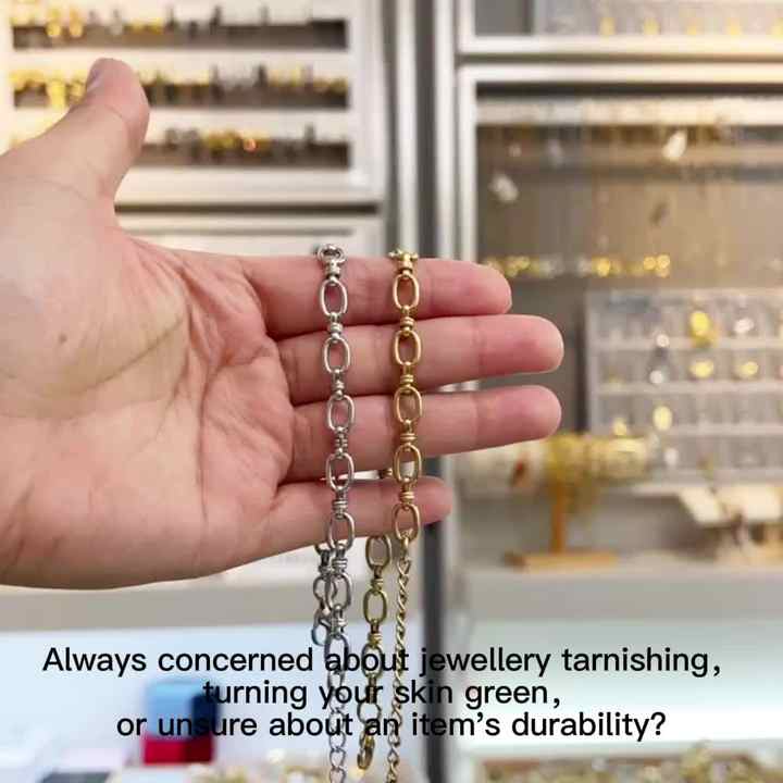 Punk Style Stainless Steel Anklet 14K Gold Plated Cross Chain Tarnish-Free Jewelry for Women