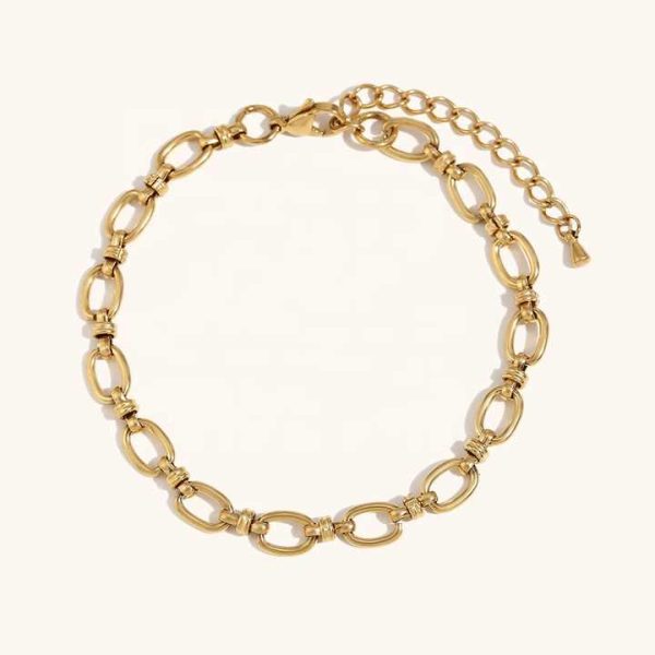 Anklet Fashion Stainless Steel Jewelry Tarnish Free 14k Gold Cross Chain Anklets