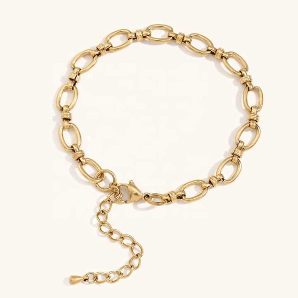 Anklet Fashion Stainless Steel Jewelry Tarnish Free 14k Gold Cross Chain Anklets