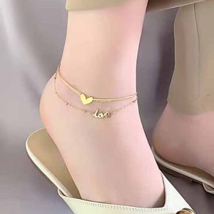 Women's Classic Titanium Steel Zircon Anklet Jewelry - Non-Fading Versatile Foot Chain for Party Wear