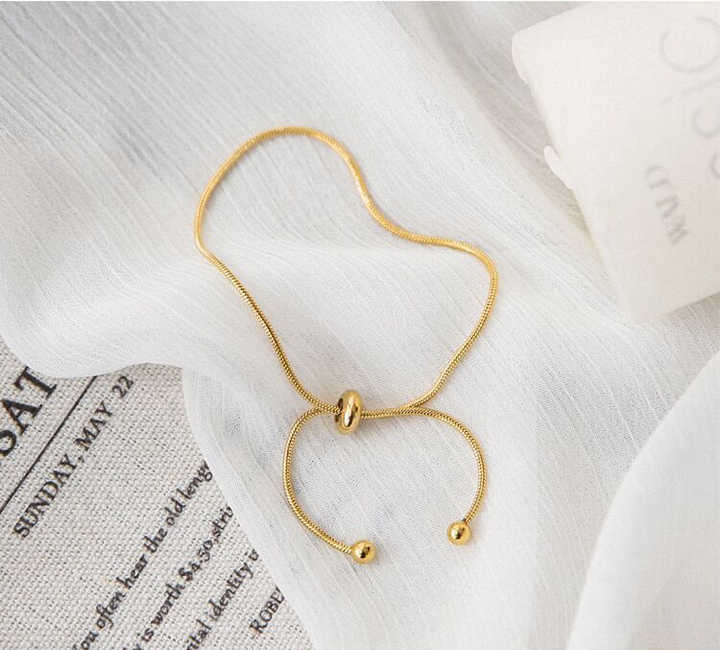 Wholesale New Titanium Steel Women's Anklet Adjustable Chain Gold Fashion Ladies Stainless Steel Jewelry