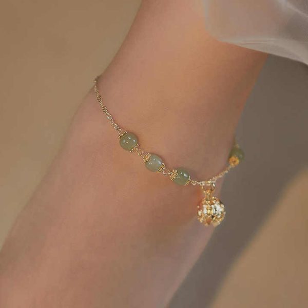 Vintage Personality Gold Anklets Designs Fashion Bells Simple Anklets Temperamental Female Anklets 2023