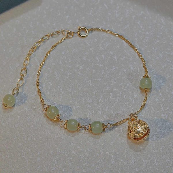 Vintage Personality Gold Anklets Designs Fashion Bells Simple Anklets Temperamental Female Anklets 2023