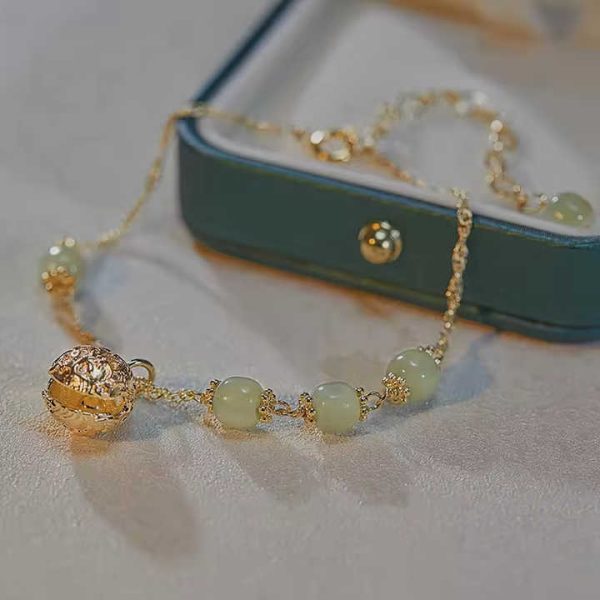Vintage Personality Gold Anklets Designs Fashion Bells Simple Anklets Temperamental Female Anklets 2023