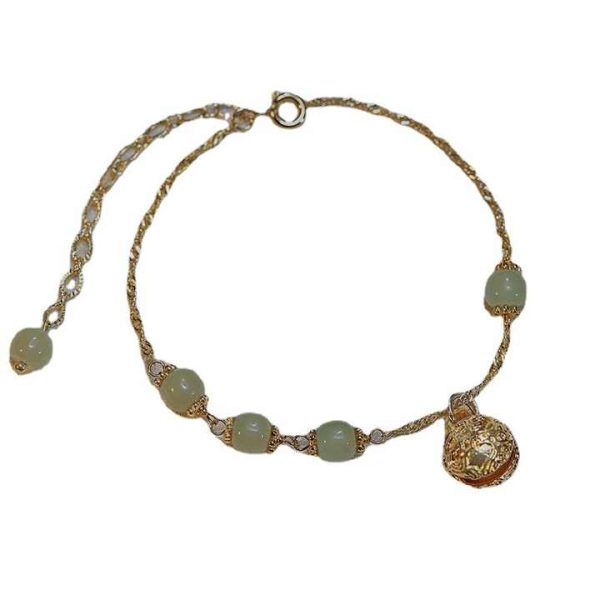 Vintage Personality Gold Anklets Designs Fashion Bells Simple Anklets Temperamental Female Anklets 2023