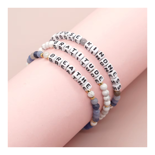New Bohemian Beaded Bracelet Handmade Pulsera Women Charm Custom Letter Fashion Colorful Crystal Bead Bracelet Jewelry