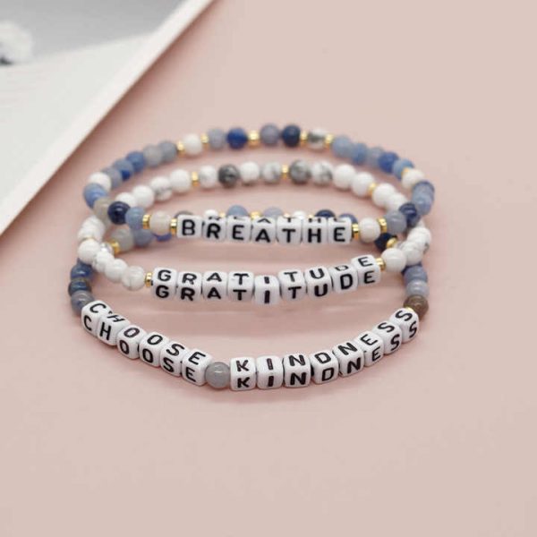 New Bohemian Beaded Bracelet Handmade Pulsera Women Charm Custom Letter Fashion Colorful Crystal Bead Bracelet Jewelry