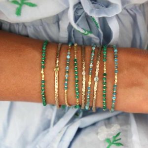 Summer Handmade Adjustable Women Fashion Jewelry Natural Stone Beaded Bracelet for Girls Miyuki Seed Bead Bracelet