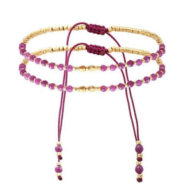 Summer Handmade Adjustable Women Fashion Jewelry Natural Stone Beaded Bracelet for Girls Miyuki Seed Bead Bracelet