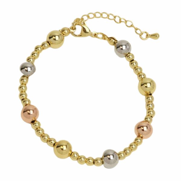 Fashion Jewelry Handmade Gold Plated Beads Bracelet Personality Gift for Women