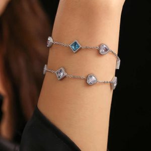 Bohemian Style Colorful Beaded Bracelet for Women Handmade Stainless Steel Friendship Fashion Jewelry for Gift