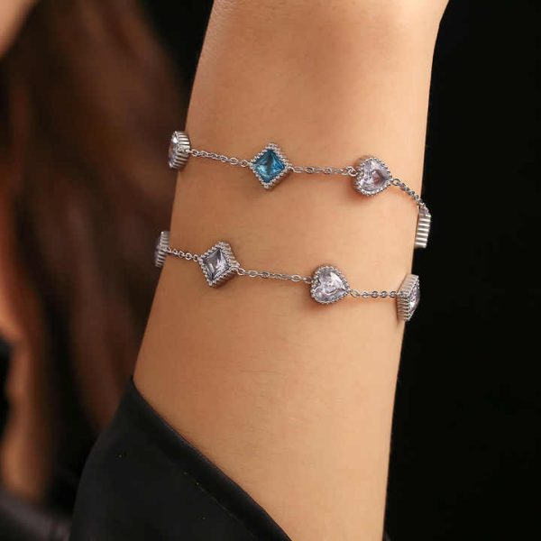 Bohemian Style Colorful Beaded Bracelet for Women Handmade Stainless Steel Friendship Fashion Jewelry for Gift