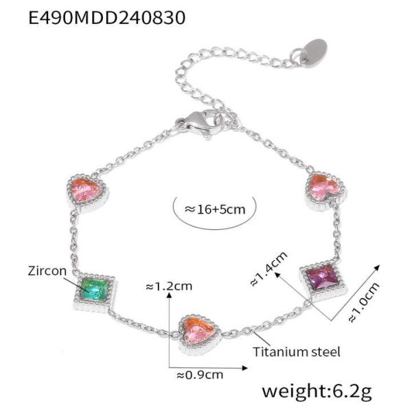Bohemian Style Colorful Beaded Bracelet for Women Handmade Stainless Steel Friendship Fashion Jewelry for Gift