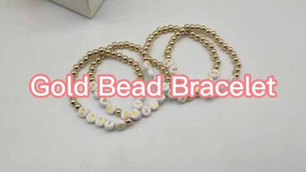 Handmade 18K Gold Plated Stretch Beaded Bracelet with Imitation Pearls – Classic Zinc Alloy Bangle Jewelry for Women