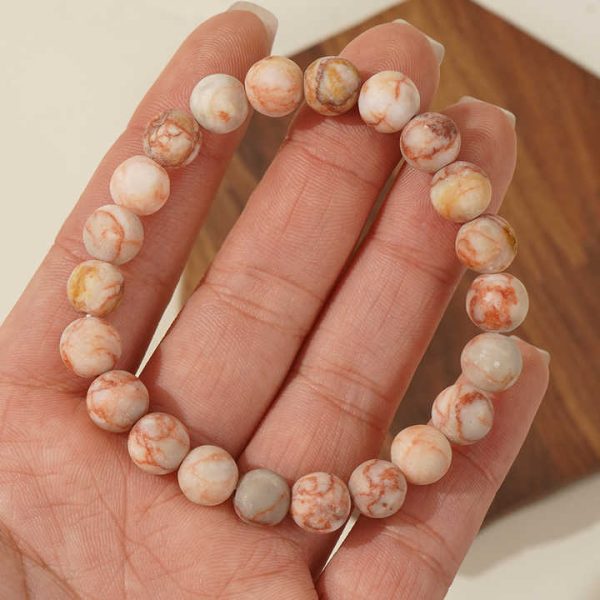 Fashion Jewelry Natural Stone Bracelet Jewelry Elastic Fashion Wrap Bracelets Picasso Stone Beaded Bracelets