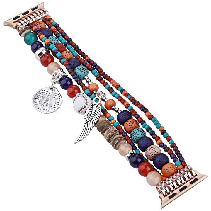 Colorful Bohemian Style Handmade Beaded Art Fashion Personality Watchband Bracelet
