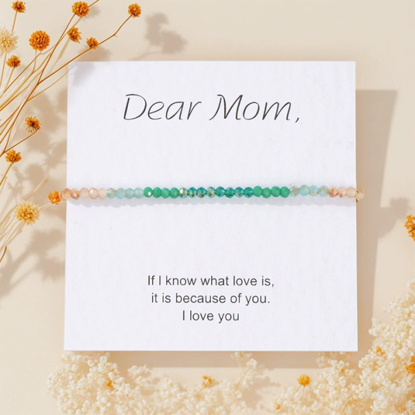 Fashion Small Beads Jewelry Bohemian Handmade Dainty Blue Glass Beaded Bracelets With Pearl Mother's Day Gift Bracelet for Mon