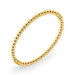 Stainless Steel Trendy Minimalist Beaded Bracelet for Women - Daily Wear Jewelry Gift for Valentine's Day