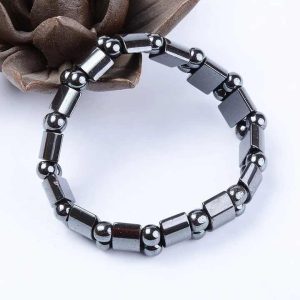 Double-Layer Alloy Charm Bracelet for Women and Men, Fashion Magnetic Health Jewelry Gift for Anniversary and Party