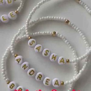 Romantic Gold Plated Beaded Pearl Heart Adjustable Bracelet for Wedding Bridesmaid Gifts