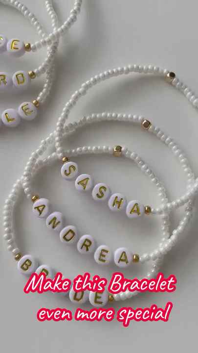 Romantic Gold Plated Beaded Pearl Heart Adjustable Bracelet for Wedding Bridesmaid Gifts