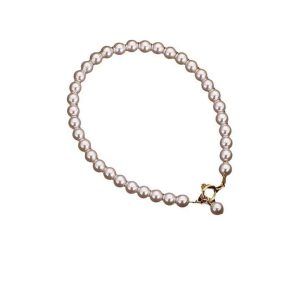 Trendy Pearl Charm Bracelet Light Luxury French Bead Jewelry for Men and Women