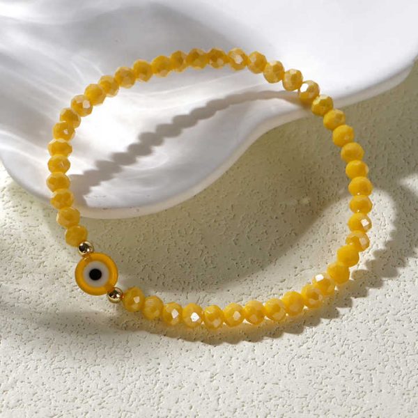 Wholesale Women's Fashion Handmade Beaded Bracelet Set Boho Fine Crystal Beads Evil Eye Charm Friendship Bracelets for Gift