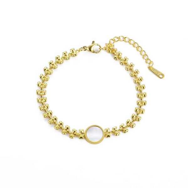 Fashion Jewelry Custom 18K Gold Plated Brass Bracelet Irregularity Natural Freshwater Baroque Pearl Beaded Bracelet for Women