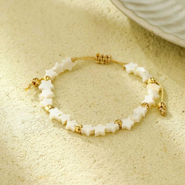 Bohemia Sunflower Pearl Crystal Copper Beaded Braid Bracelets Set for Friendship Jewelry Girl Gift