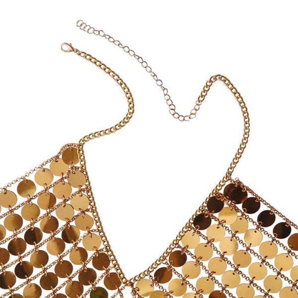 Punk Sexy Street Shot Personalized Body Clothing Chain Handmade Sequin Body Chains Lingerie Accessories
