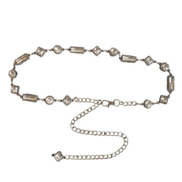 2022 High-Grade Women's Fashionable Thin Body Chain Waist Chain Decoration with Skirt Niche Fashionable Wind Belt