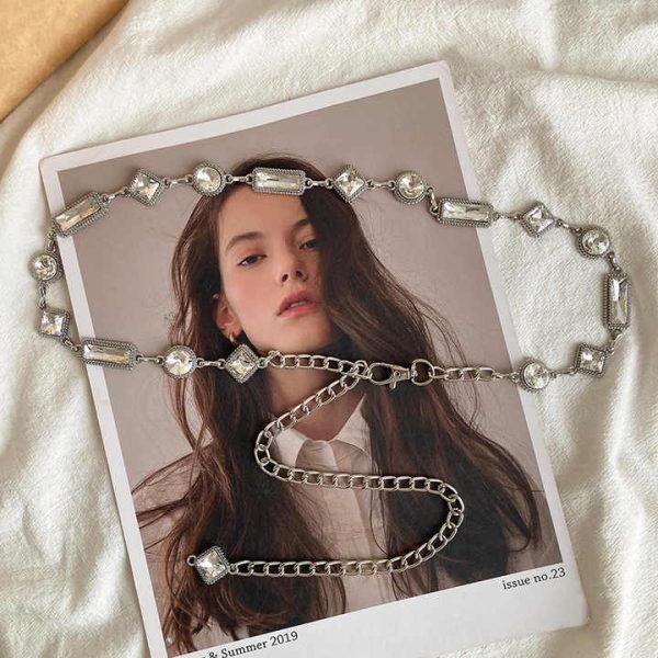 2022 High-Grade Women's Fashionable Thin Body Chain Waist Chain Decoration with Skirt Niche Fashionable Wind Belt