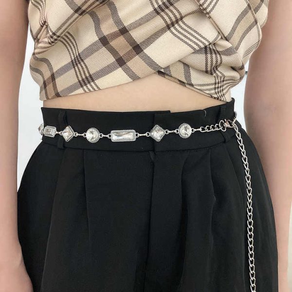 2022 High-Grade Women's Fashionable Thin Body Chain Waist Chain Decoration with Skirt Niche Fashionable Wind Belt