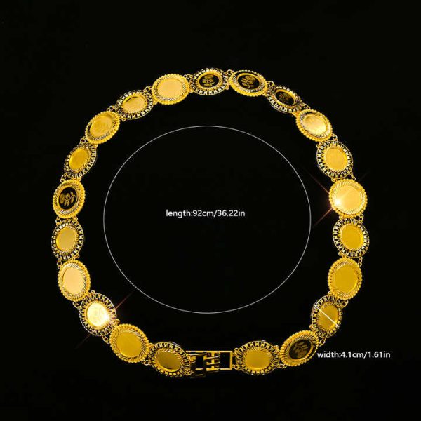 Wholesale Middle Eastern Style Rose Design Women's Belt Accessories,18K Gold Plated Jewelry, Women's Wedding Accessories
