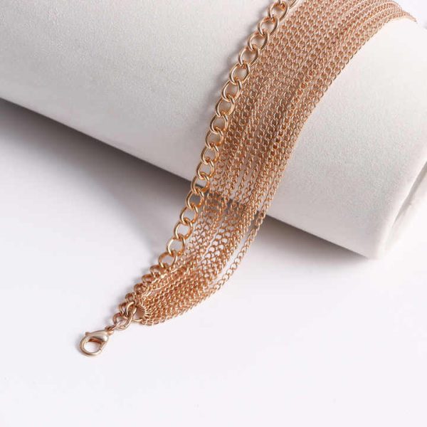 Multi-layer Rhinestone Body Chain Female Beach Style Hollow Waist Chain Fine Jewelry Body Chain
