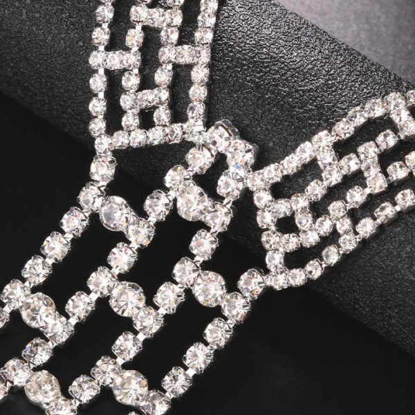 Festival Silver Body Chain Harness Men Hollow Out Props Rhinestone Sexy Men Chest Chains Rave Jewelry Adjustable