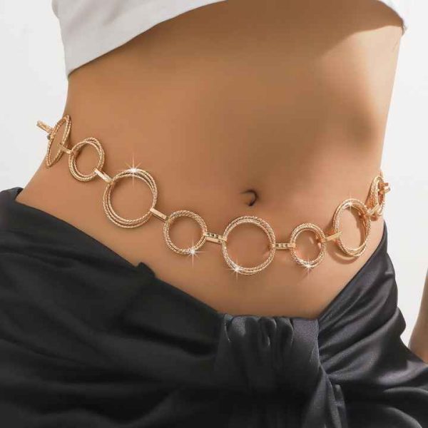 DAIHE New Fashion Punk Night Club Sexy Circle Body Chain Sexy
