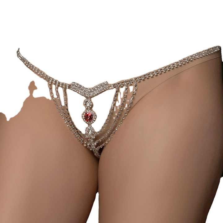 2024 New Boyi Dainty Fashion Sparkling Rhinestone T Shape Body Chain Body Accessories Glittering Crystal Diamond Belly Waist
