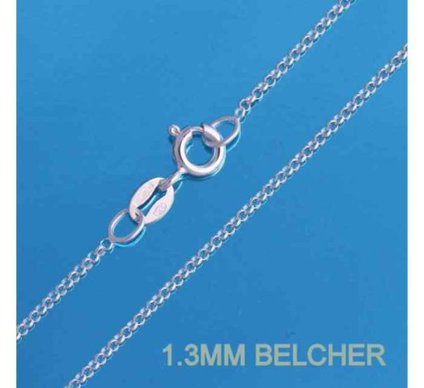 Best 925 Sterling Silver Italian Chains High Polish Finish Various Lengths 14 16 18 20 22 Curb Ball Belcher Box Rope Fashionable