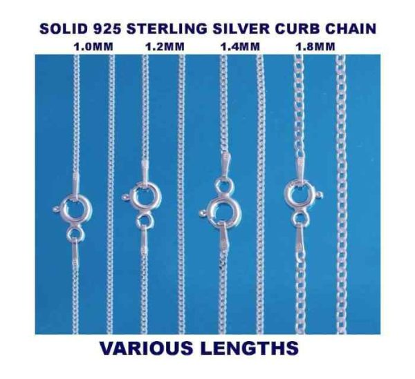 Best 925 Sterling Silver Italian Chains High Polish Finish Various Lengths 14 16 18 20 22 Curb Ball Belcher Box Rope Fashionable