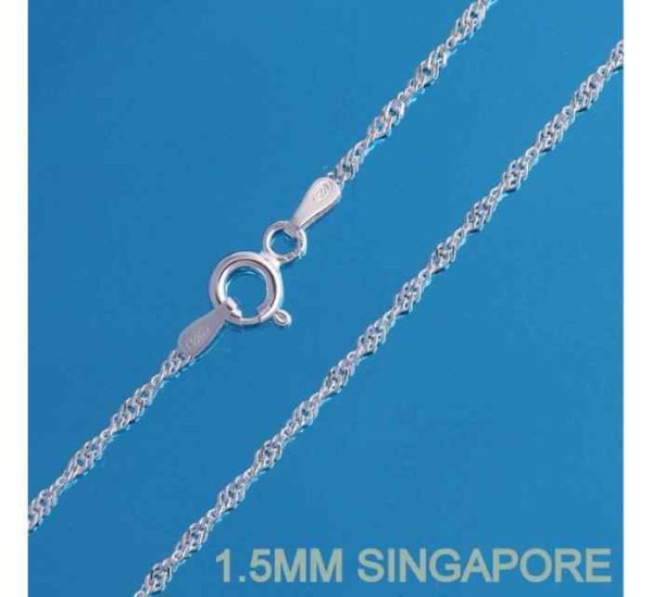 Best 925 Sterling Silver Italian Chains High Polish Finish Various Lengths 14 16 18 20 22 Curb Ball Belcher Box Rope Fashionable