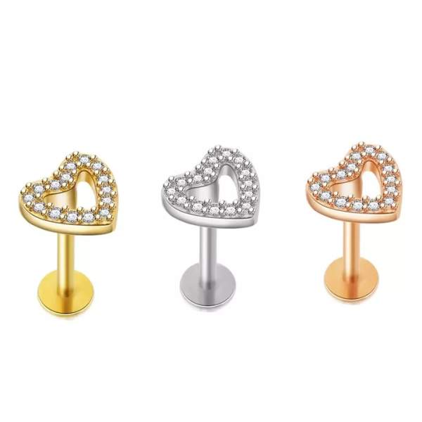 16G Internally Threaded Labret Marquise CZ Labret Piercing Tragus Cartilage Earring Ear Stud Ring Trendy Sale Fashion Piercing