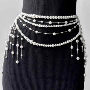 Luxury Alloy Body Chain for Women and Men, Adjustable Waist Jewelry for Beach Parties and Special Occasions