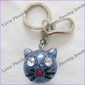 Custom Classic Engraved Acrylic Resin Lucite Key Ring Charm for Bags and Keychains